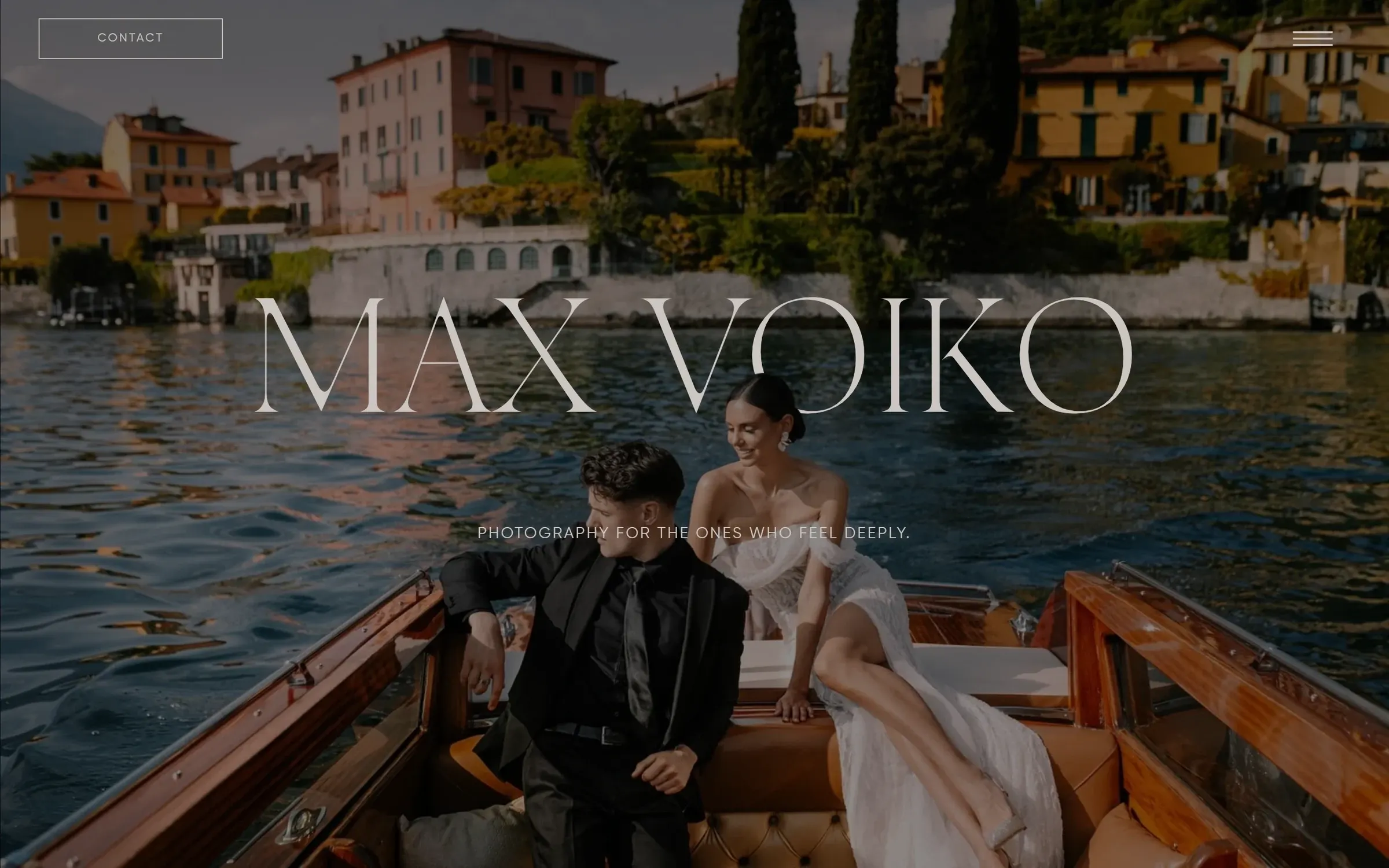 Max Voiko website, first screen